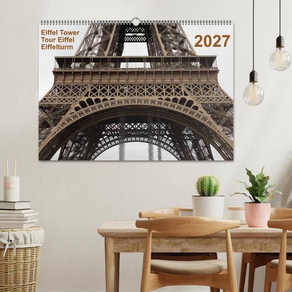 Produktbild: Eiffel Tower &ndash; Tour Eiffel &ndash; Eiffelturm &ndash; Paris 2027 (Wandkalender 2027 DIN A2 quer), CALVENDO Monatskalender