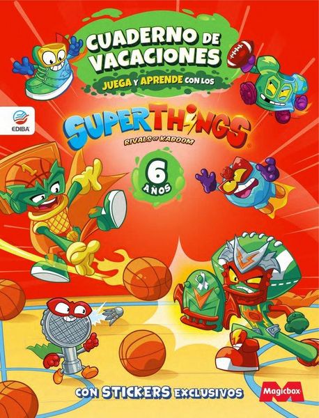 Produktbild: Cuaderno de Vacaciones juega y aprende Superthings Legends para 6 a&ntilde;os