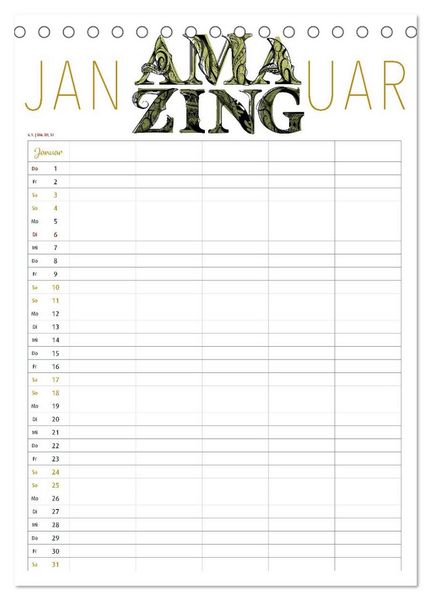 Produktbild: Fantastica Familienkalender miomanda (Tischkalender 2026 DIN A5 hoch), CALVENDO Monatskalender