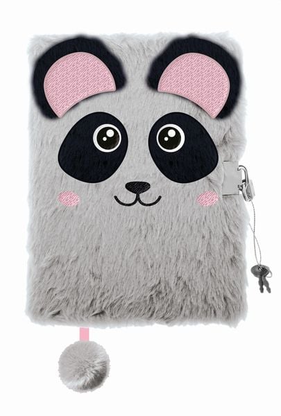 Produktbild: Tagebuch Pl&uuml;sch Premium PANDA, DIN A 5