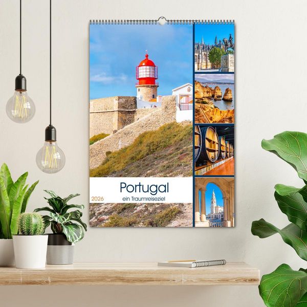 Produktbild: Portugal - ein Traumreiseziel (Wandkalender 2026 DIN A2 hoch), CALVENDO Monatskalender