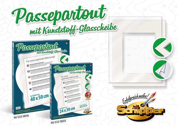 Schipper 605330836 - Malen nach Zahlen, Passepartout-Set, 40x50cm\' kaufen -  Spielwaren