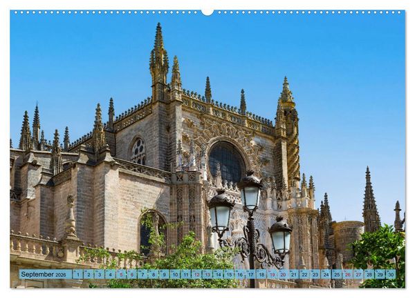 Produktbild: Sevilla - Unterwegs in Spanien (hochwertiger Premium Wandkalender 2026 DIN A2 quer), Kunstdruck in Hochglanz