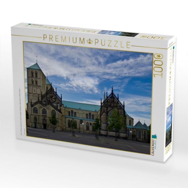 Produktbild: CALVENDO Puzzle Der St. Paulus-Dom ist in seiner heutigen Gestalt ein Werk des 13. Jahrhunderts. | 1000 Teile Lege-Gr&ouml;&szlig;e 64x48cm Foto-Puzzle f&uuml;r gl&uuml;ckliche Stunden