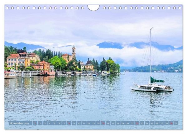 Produktbild: Lago di Como - Italienisches Flair in den Alpen (Wandkalender 2026 DIN A4 quer), CALVENDO Monatskalender