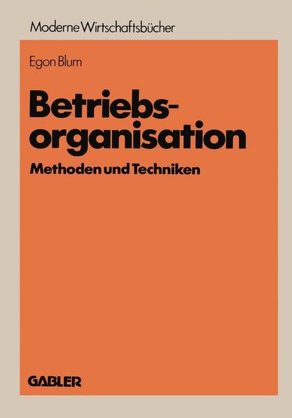 Produktbild: Betriebsorganisation