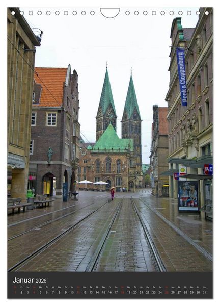 Produktbild: Highlights in Bremen (Wandkalender 2026 DIN A4 hoch), CALVENDO Monatskalender