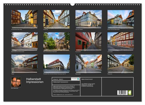 Produktbild: Halberstadt Impressionen (Wandkalender 2026 DIN A2 quer), CALVENDO Monatskalender