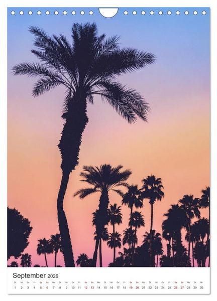 Produktbild: Palm Springs - Immer der Sonne nach. (Wandkalender 2026 DIN A4 hoch), CALVENDO Monatskalender
