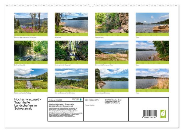 Produktbild: Hochschwarzwald - Traumhafte Landschaften im Schwarzwald (hochwertiger Premium Wandkalender 2026 DIN A2 quer), Kunstdruck in Hochglanz