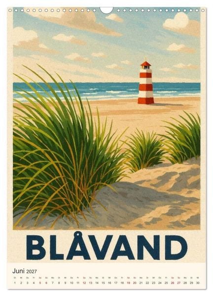 Produktbild: Hyggelige City-Poster D&auml;nemark (Wandkalender 2027 DIN A3 hoch), CALVENDO Monatskalender