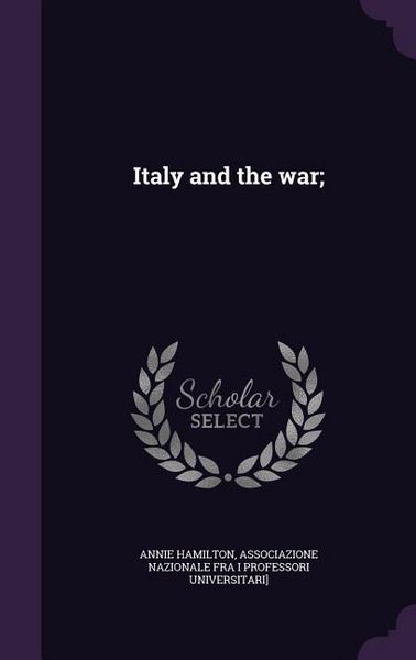 Produktbild: Italy and the war;