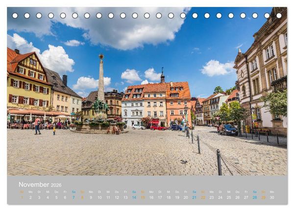 Produktbild: Kulmbach - zu F&uuml;&szlig;en der Plassenburg (Tischkalender 2026 DIN A5 quer), CALVENDO Monatskalender