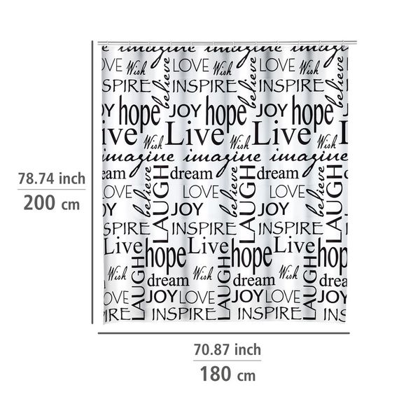 Produktbild: Duschvorhang Mod. Live, 180 x 200 cm
