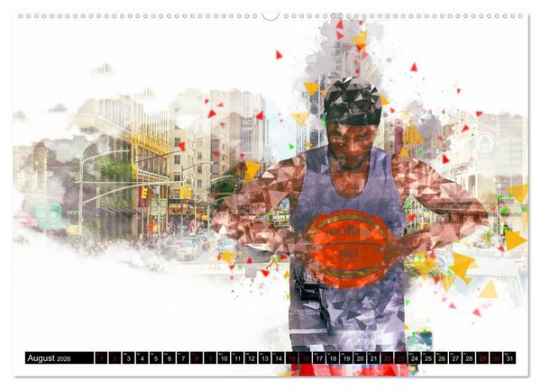Produktbild: Basketball Art (Wandkalender 2026 DIN A2 quer), CALVENDO Monatskalender