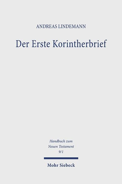 Produktbild: Handbuch zum neuen Testament 9/1. Der Erste Korintherbrief
