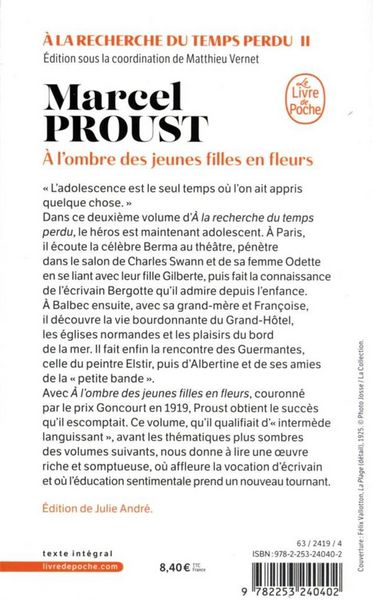 Produktbild: A l'ombre des jeunes filles en fleurs