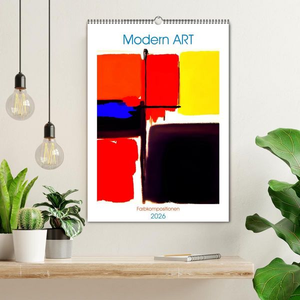 Produktbild: Modern ART Farbkompositionen (Wandkalender 2026 DIN A2 hoch), CALVENDO Monatskalender
