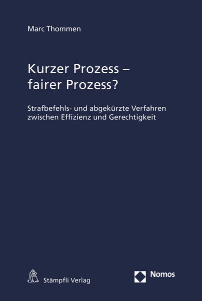 Produktbild: Kurzer Prozess - fairer Prozess?