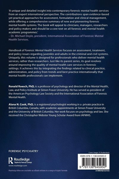 Produktbild: Handbook of Forensic Mental Health Services
