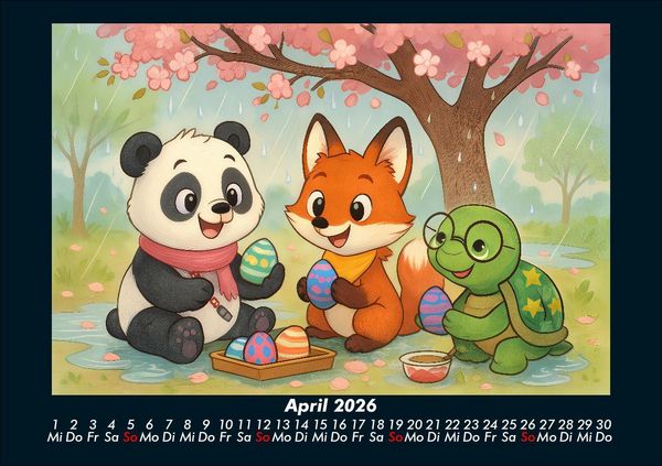 Produktbild: Pippin, Finn & Taz - Freunde im Zauberwald 2026 Fotokalender DIN A5
