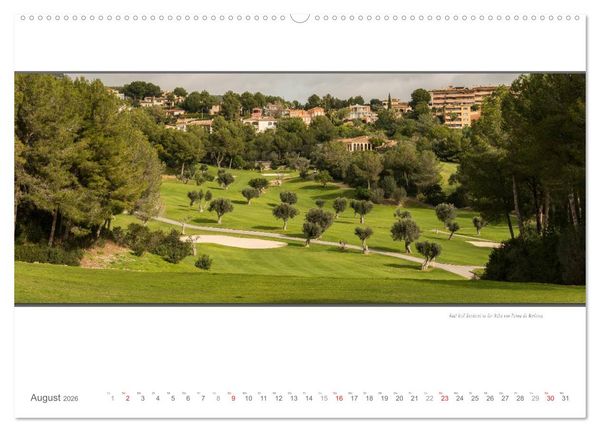 Produktbild: Emotionale Momente: Die sch&ouml;nsten Golfpl&auml;tze auf Mallorca. (Wandkalender 2026 DIN A2 quer), CALVENDO Monatskalender
