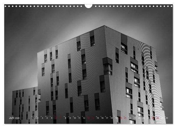 Produktbild: Monochrome Architektur (Wandkalender 2026 DIN A3 quer), CALVENDO Monatskalender