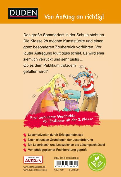Produktbild: Duden Leseprofi &ndash; Ein total verr&uuml;cktes Schulfest, 2. Klasse