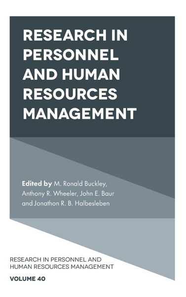 Produktbild: Research in Personnel and Human Resources Management