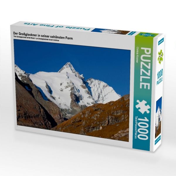 CALVENDO Puzzle Der Großglockner in seiner schönsten Form | 1000 Teile Lege-Größe 64 × 48 cm Foto-Puzzle für glückliche Stunden