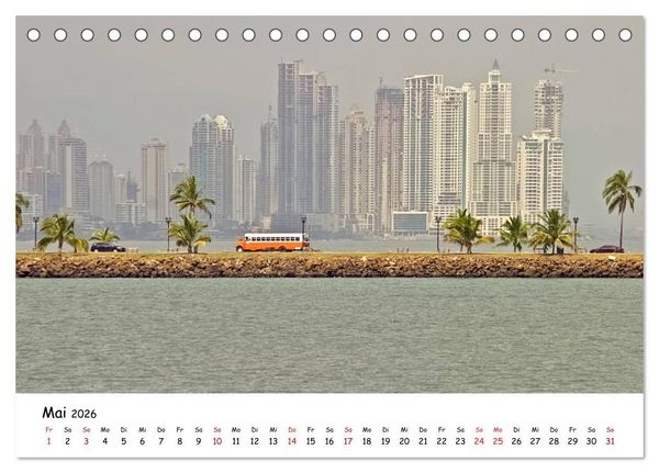 Produktbild: Panama - Finanzwelt und Naturparadies (Tischkalender 2026 DIN A5 quer), CALVENDO Monatskalender