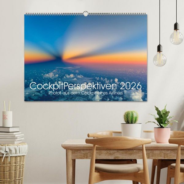 Produktbild: CockpitPerspektiven 2026 (Wandkalender 2026 DIN A2 quer), CALVENDO Monatskalender