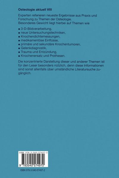 Produktbild: Osteologie aktuell VIII
