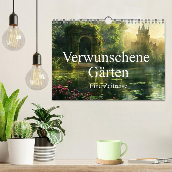 Produktbild: Verwunschene G&auml;rten - Eine Zeitreise (Wandkalender 2026 DIN A4 quer), CALVENDO Monatskalender