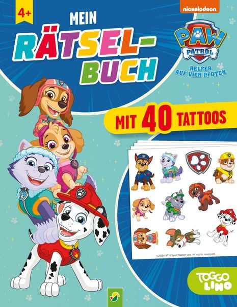 Produktbild: PAW Patrol Mein Rätselbuch mit 40 Tattoos