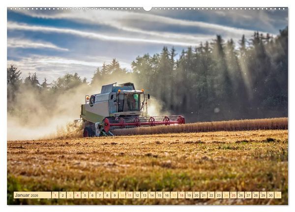 Produktbild: Giganten in der Landwirtschaft - M&auml;hdrescher (Wandkalender 2026 DIN A2 quer), CALVENDO Monatskalender