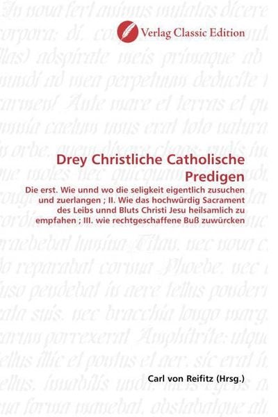 Produktbild: Drey Christliche Catholische Predigen