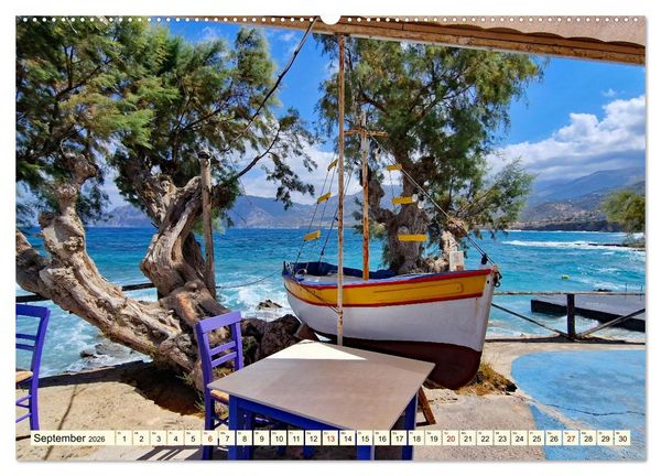 Produktbild: Gr&uuml;nde f&uuml;r Urlaub auf Kreta (hochwertiger Premium Wandkalender 2026 DIN A2 quer), Kunstdruck in Hochglanz