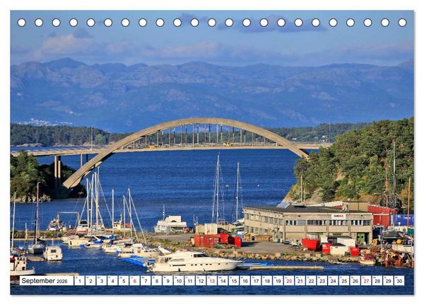 Produktbild: Sommer in Stavanger vom Frankfurter Taxifahrer Petrus Bodenstaff (Tischkalender 2026 DIN A5 quer), CALVENDO Monatskalender