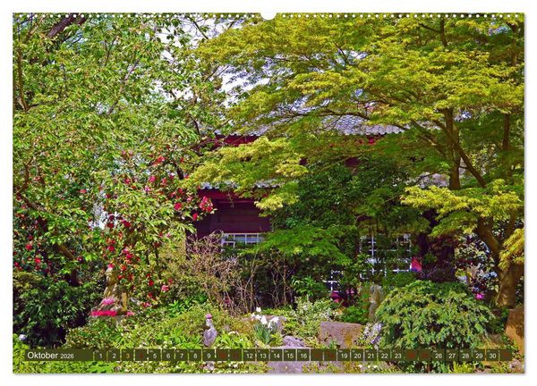 Produktbild: Japanischer Garten Leverkusen (Wandkalender 2026 DIN A2 quer), CALVENDO Monatskalender