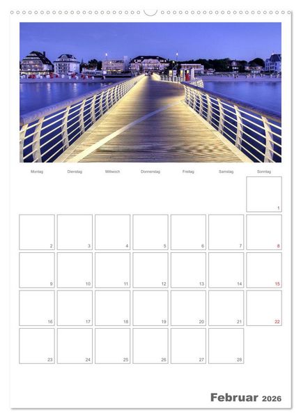 Produktbild: Timmendorfer Strand (Wandkalender 2026 DIN A2 hoch), CALVENDO Monatskalender