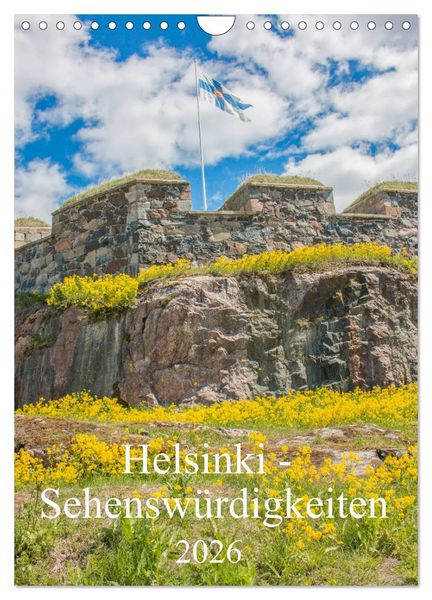 Helsinki - Sehenswürdigkeiten (Wandkalender 2026 DIN A4 hoch), CALVENDO Monatskalender