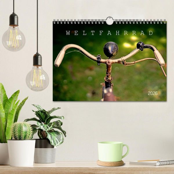 Produktbild: Weltfahrrad (Wandkalender 2026 DIN A4 quer), CALVENDO Monatskalender