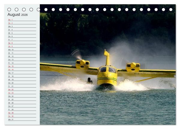 Produktbild: Faszination Wasserflugzeuge (Tischkalender 2026 DIN A5 quer), CALVENDO Monatskalender