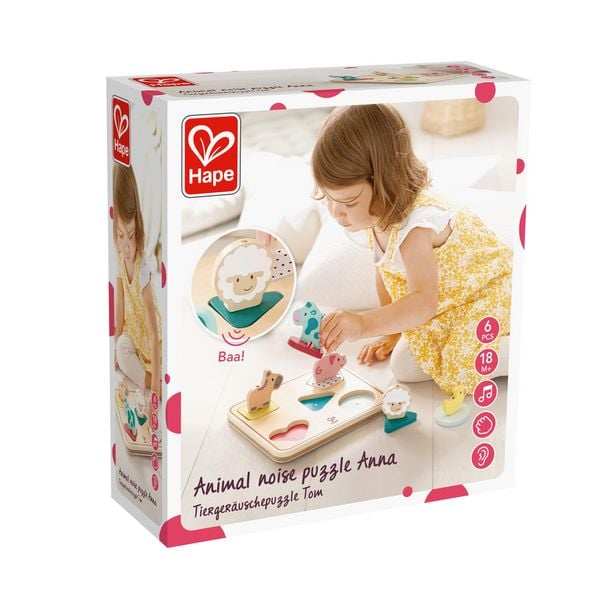 Produktbild: Hape - Tierger&auml;uschepuzzle Tom