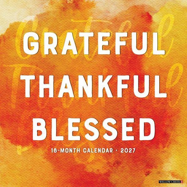 Produktbild: Grateful, Thankful, Blessed 2027 12 X 12 Wall Calendar