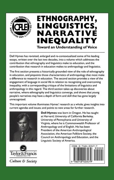 Produktbild: Ethnography, Linguistics, Narrative Inequality