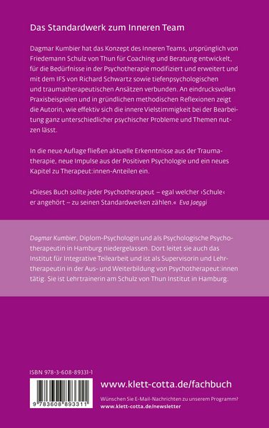 Produktbild: Das Innere Team in der Psychotherapie (Leben Lernen, Bd. 355)