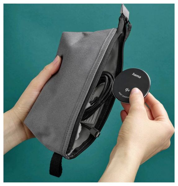 Produktbild: Hama Induktions-Ladeger&auml;t 15W 00201735 Ausg&auml;nge Induktionslade-Standard Schwarz