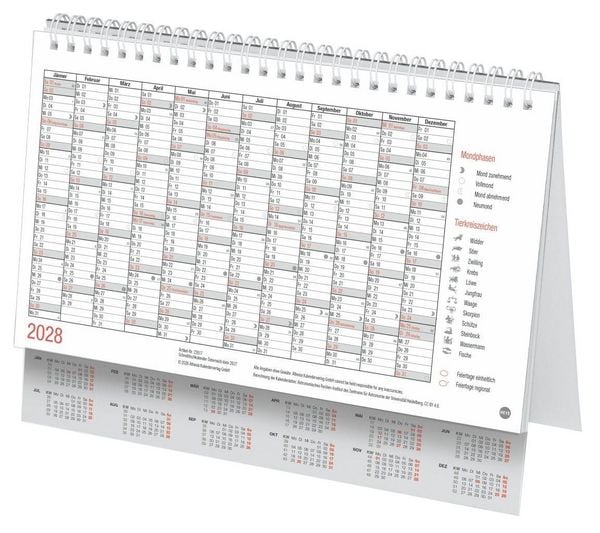 Produktbild: Schreibtischkalender &Ouml;sterreich klein 2027